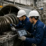 Fragilización por hidrógeno en turbinas de gas industriales durante la inspección de superaleaciones de níquel