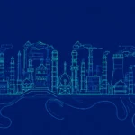 Futuristic refinery in neon lines. THE ASSET NO ALGORITHM CAN REPLACE