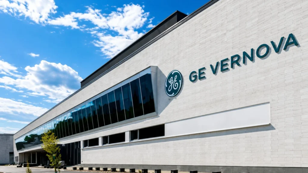 GE Vernova compañía energética que promueve su estrategia de automatización industrial y robótica avanzada.