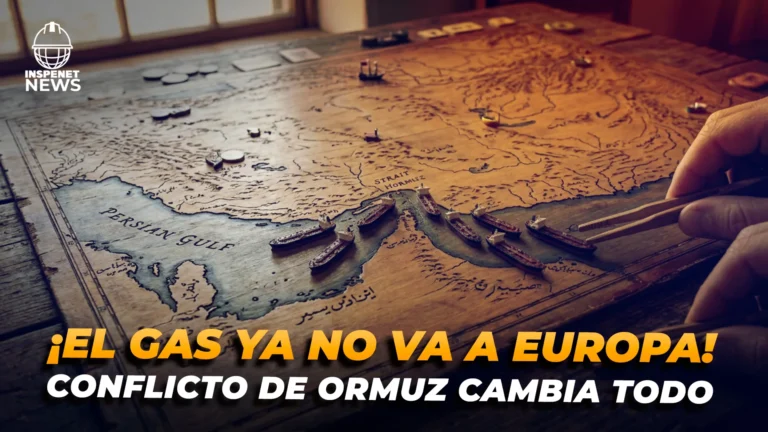 Mapa del Golfo Pérsico con buques en el estrecho de Ormuz y tensión por gas entre Irán y Estados Unidos que impacta a Qatar.