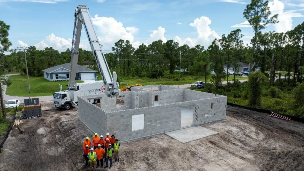 FBR completed its first robotic construction in the U.S. with Hadrian X®