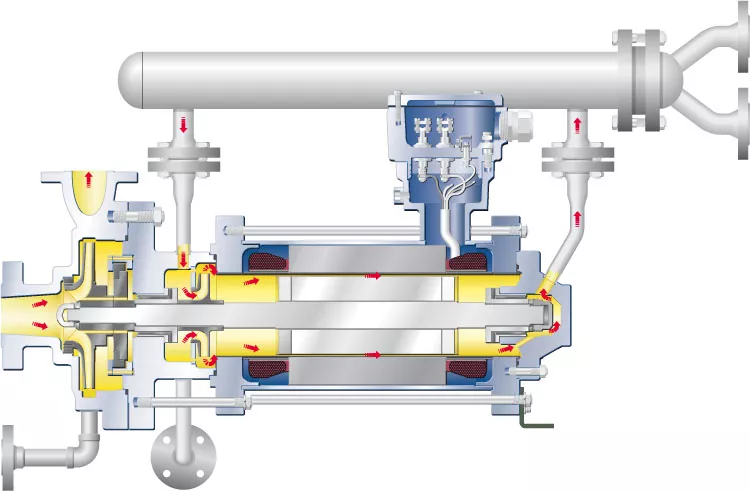 Bomba centrífugas API 685 de motor encapsulado serie industria petroquímica2.