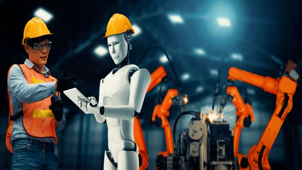 Industry 5.0 concept in industry