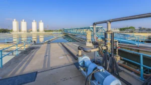 Wastewater treatment in upstream