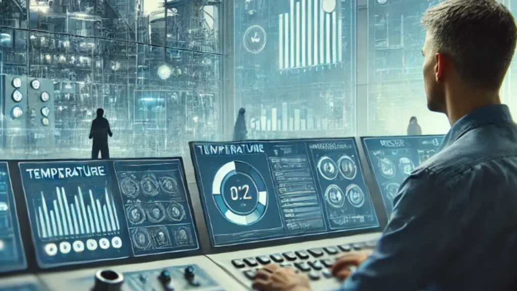 Control room operators in industrial process optimization