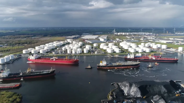 Terminal where spill response plans are being implemented