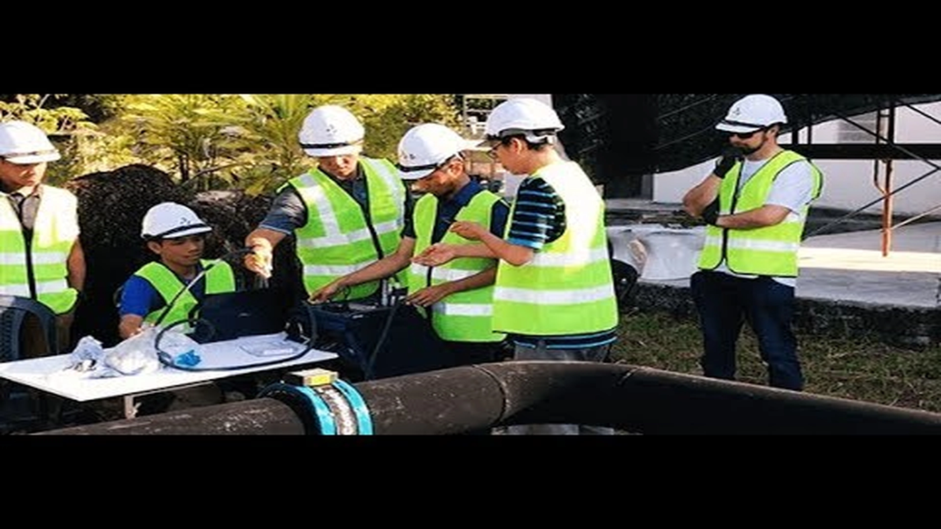 Pipe inspection using guided wave technology.