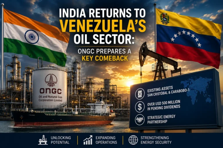 India Returns to Venezuelan Oil: ONGC Prepares Its Comeback