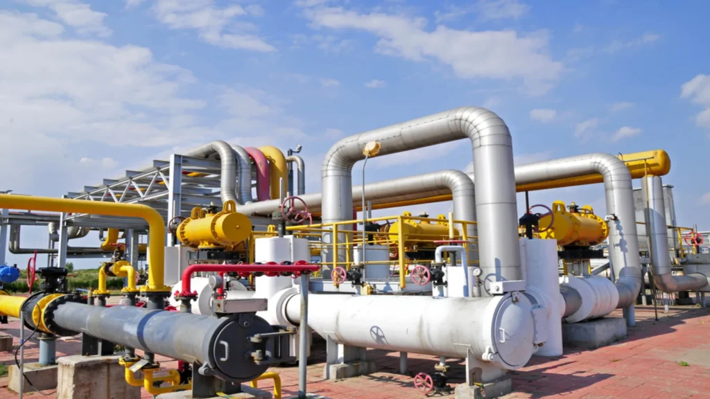 Industrial pipeline system undergoing inline inspection for corrosion and defect detection