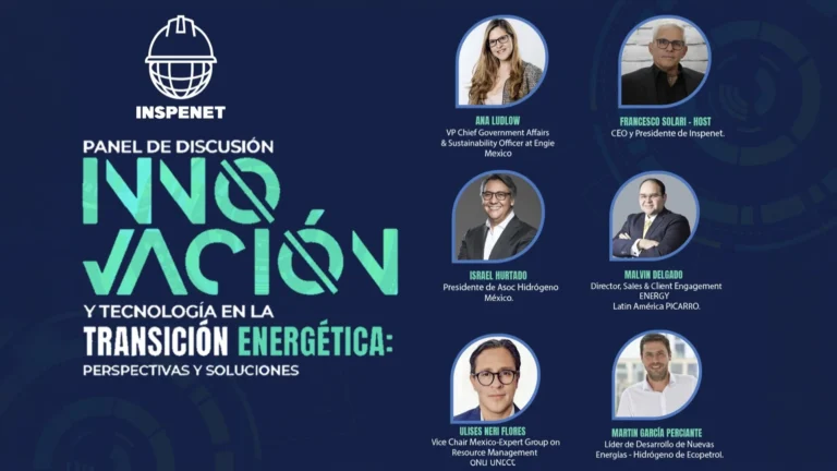 Panel de discusión sobre innovación y tecnología en la transición energética con expertos del sector.