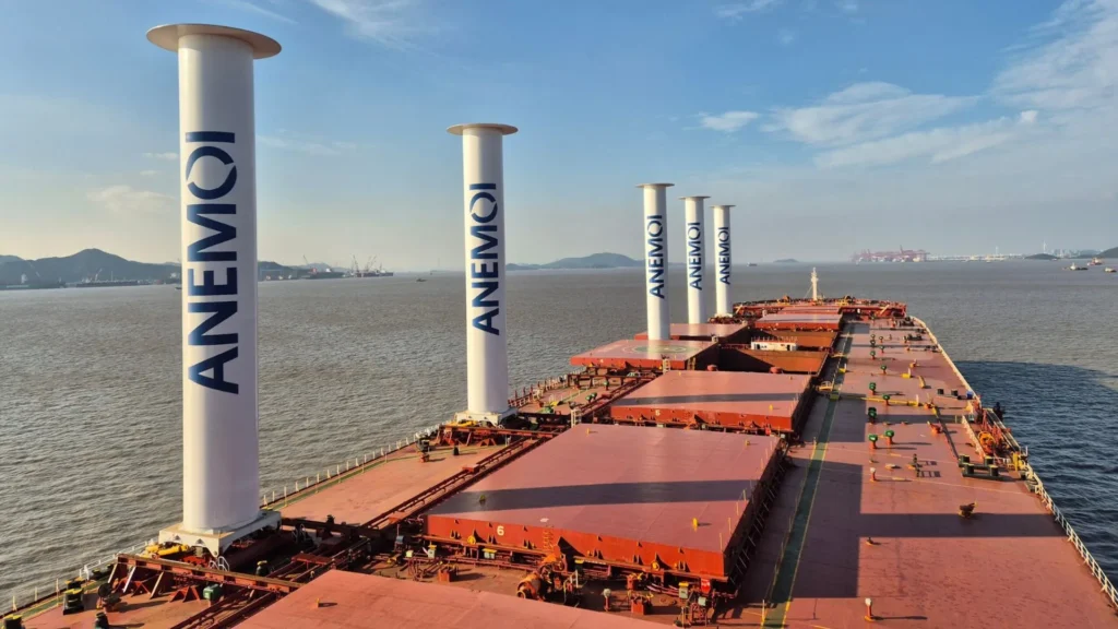 nstalan de velas rotor en el VLOC Sohar Max