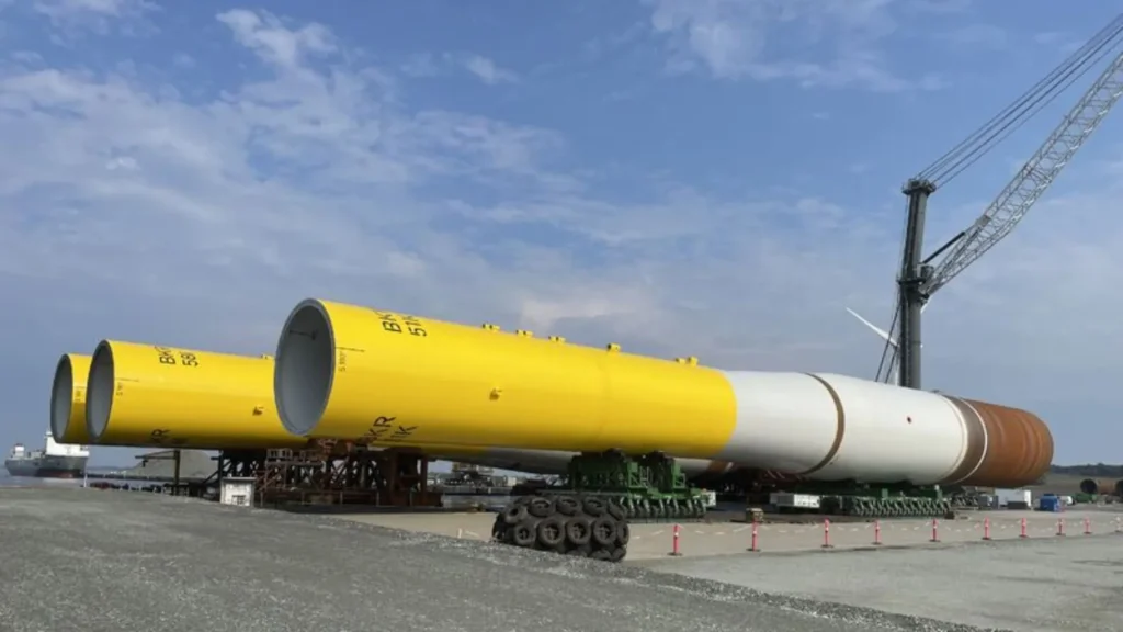 Monopilote del parque Borkum