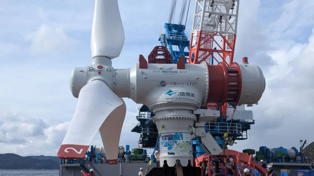 Instalan turbina mareomotriz de 1,1 MW en Japón