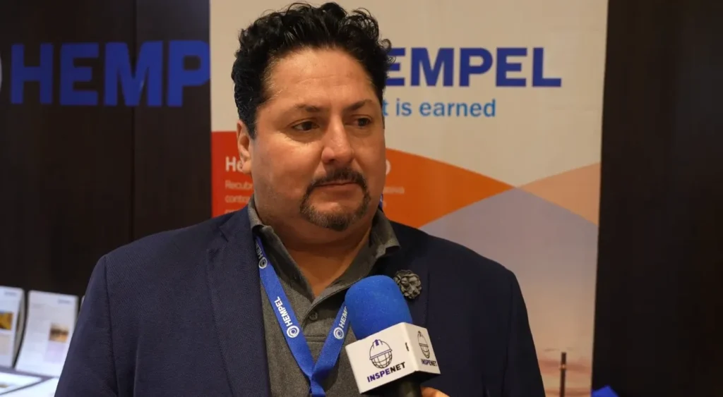 Arturo Flores presents Hempel's industrial coatings