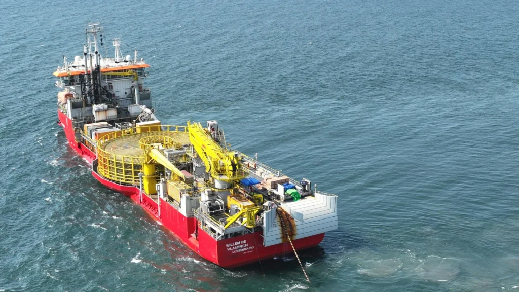 Jan De Nul installs export cables for Fengmiao I in Taiwan