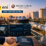 Joint venture Eni Mercuria trading energético para gestionar el comercio global de petróleo, gas natural y GNL mediante infraestructura logística y terminales energéticas