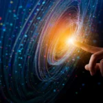 Representación abstracta de tecnología avanzada en Ensayos No Destructivos, simbolizando la precisión e innovación promovida por la AEND.