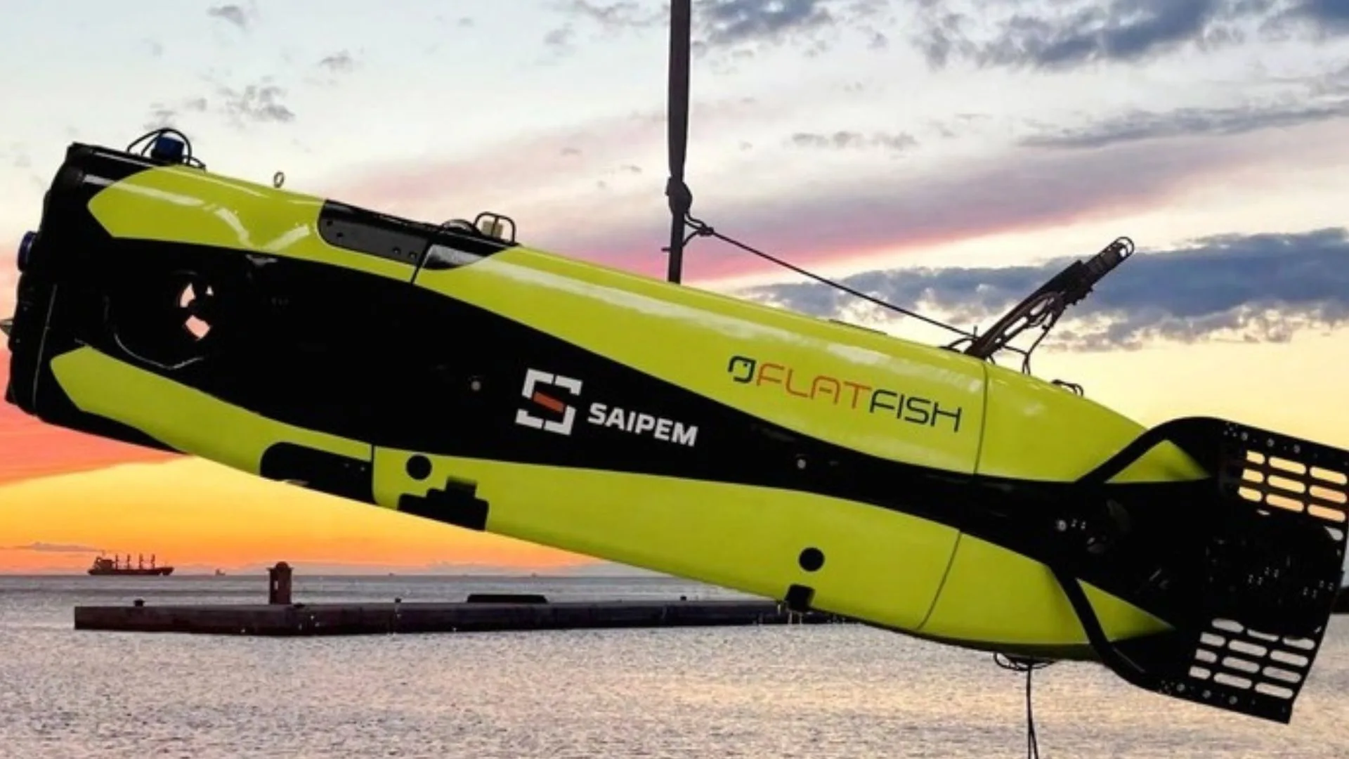 La autonomía garantizada del dron FlatFish en el lecho marino