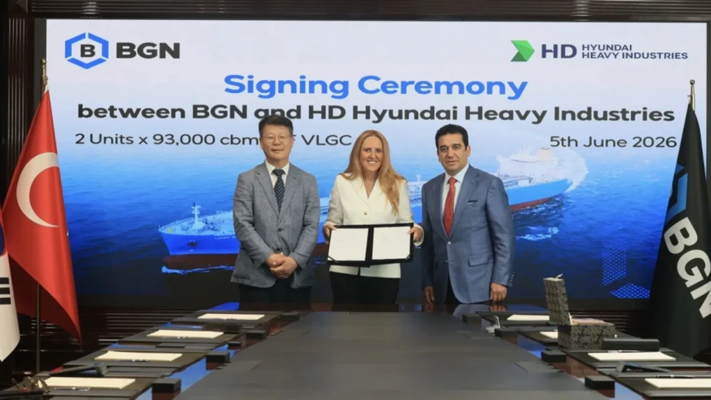 BGN signs contract for two new VLGC vessels ordered from HD Hyundai