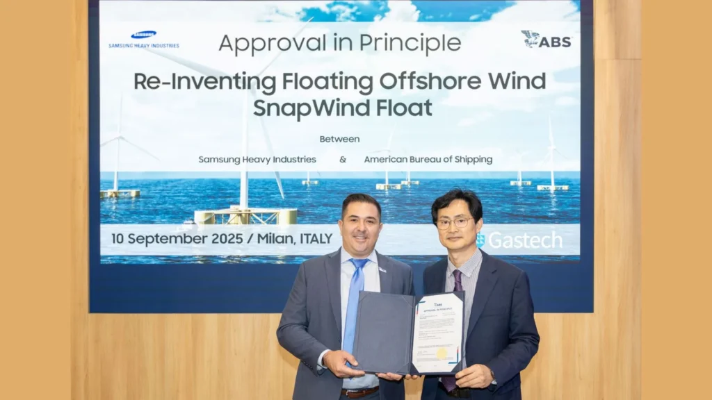 La certificación para el flotador Snapwind