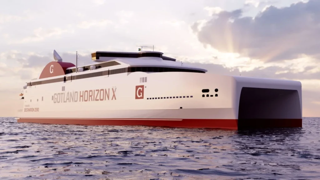 La construcción de un ferry de hidrógeno Horizon X de Austal