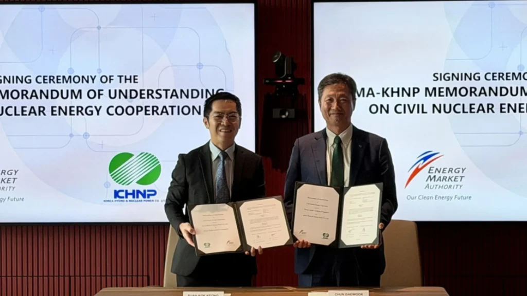 KHNP, Meralco, and Korea Eximbank sign agreement to build nuclear power plants in the Philippines