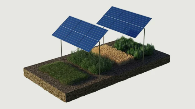 La energía limpia y tierra productiva de los sistemas agrovoltaicos