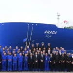 La entrega del buque Arada