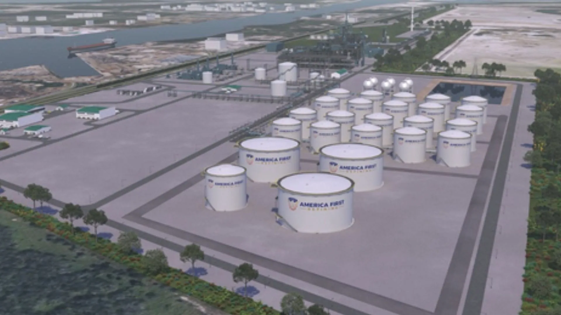 La ingeniería de la refinería de America First Refining