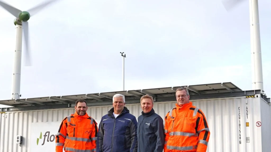 La instalación del aerogenerador en contenedor de NPorts