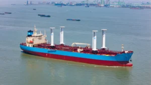 Bound4blue instala velas eSAIL en el buque Maersk Tahiti de Maersk Tankers