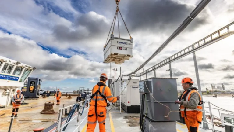 La instalación eléctrica costera en el Río Támesis
