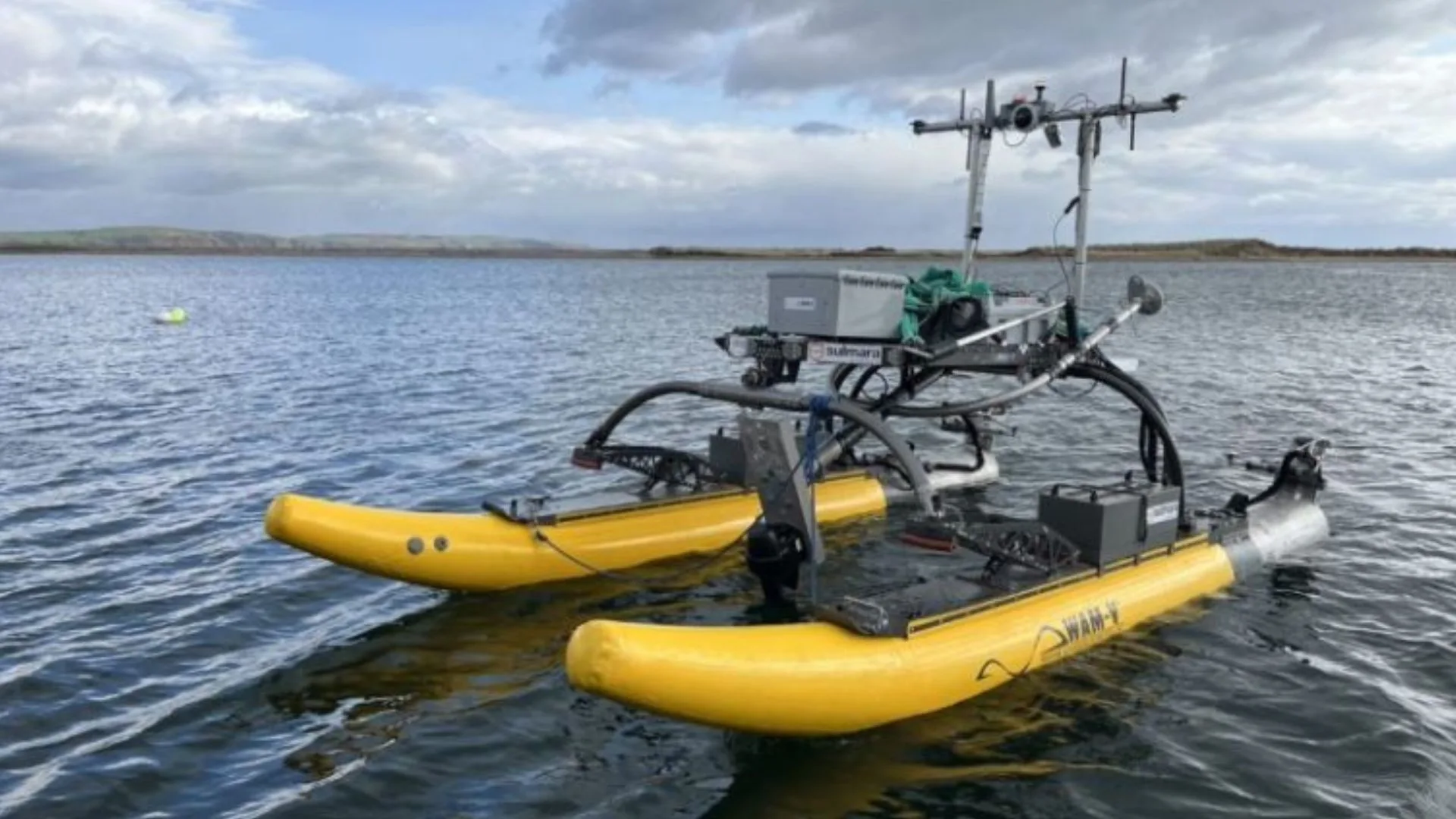 La integración del drone WAM-V con la plataforma PowerBuoy