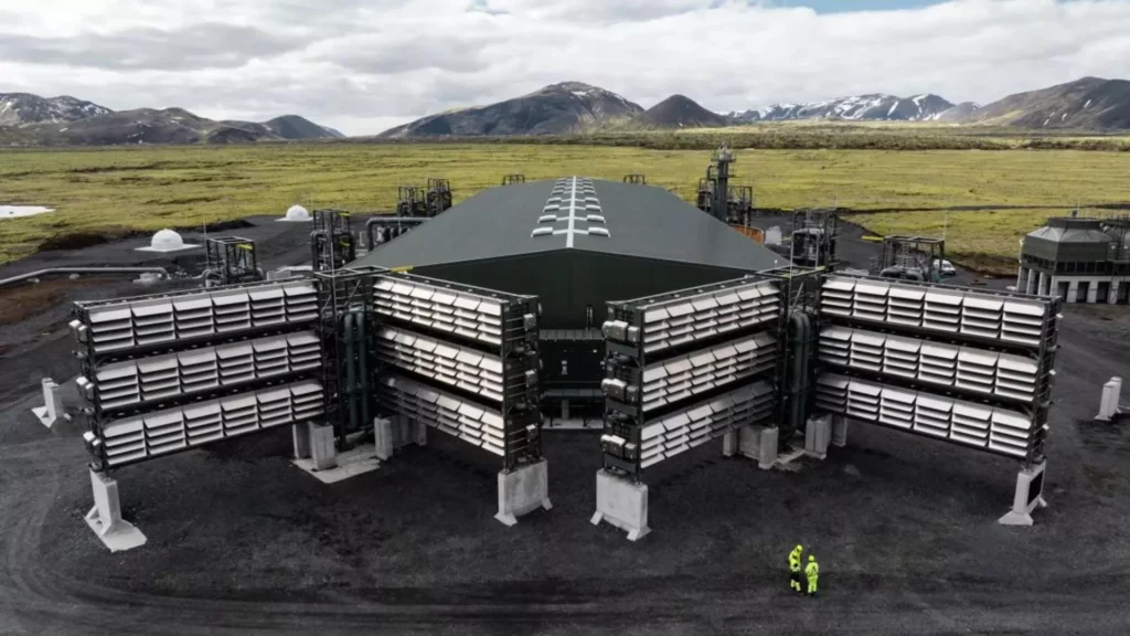 La planta Mammoth de Climeworks en Islandia