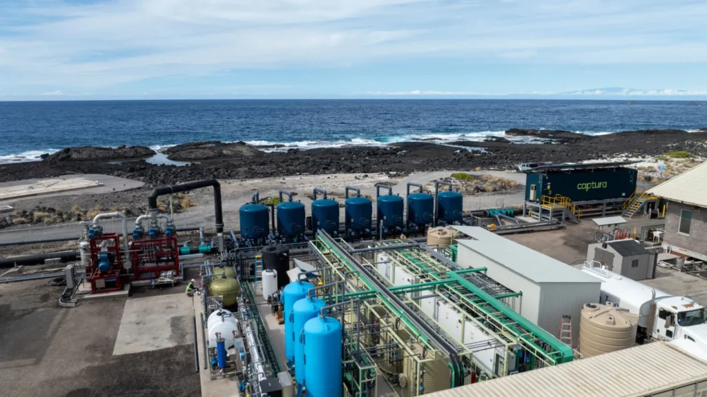 La planta piloto de captura directa de CO2