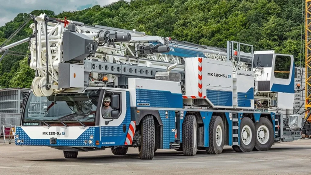 Las capacidades de la grúa MK 120-5.1 de Liebherr