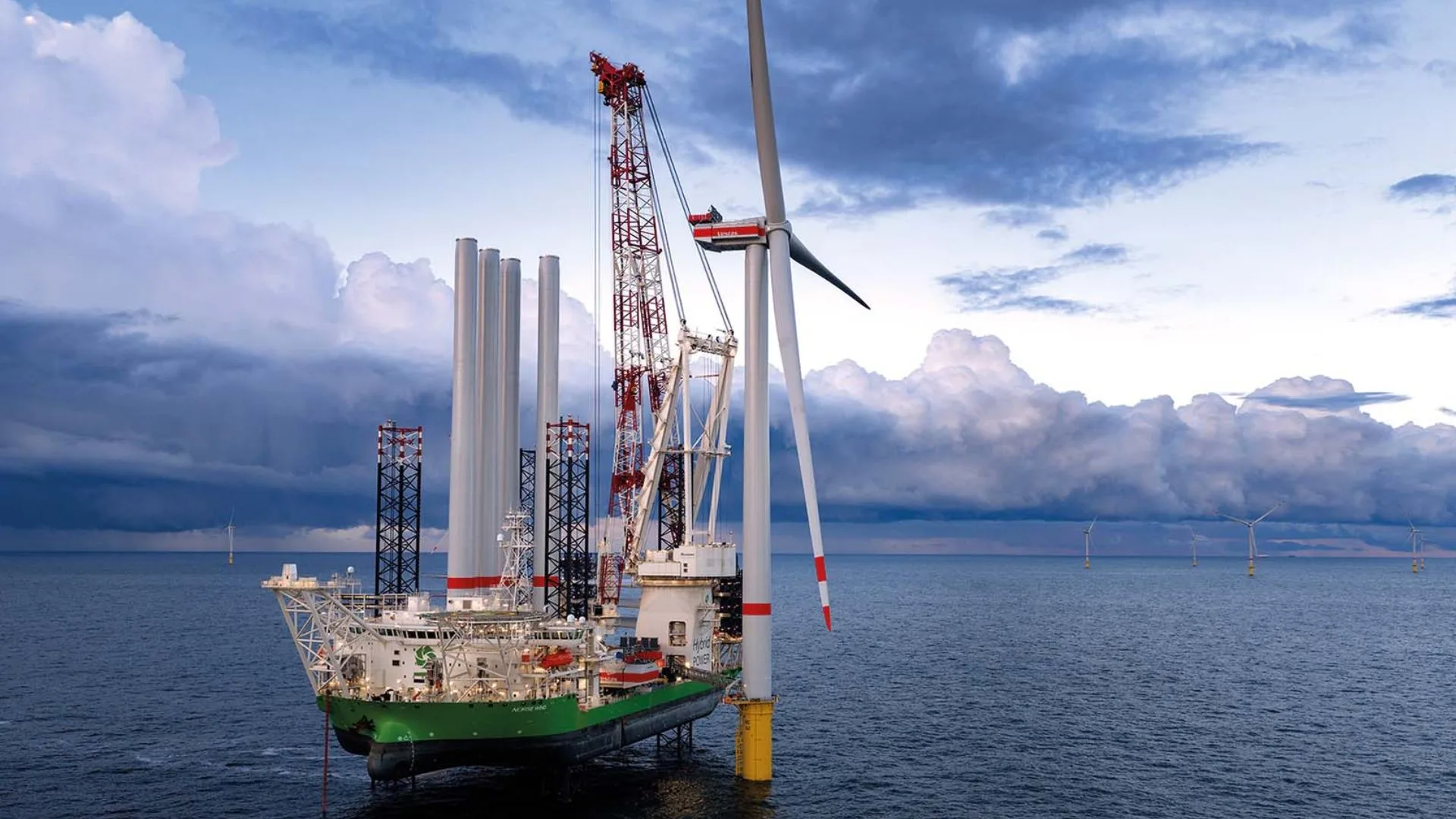 La primera fase de aerogeneradores del proyecto