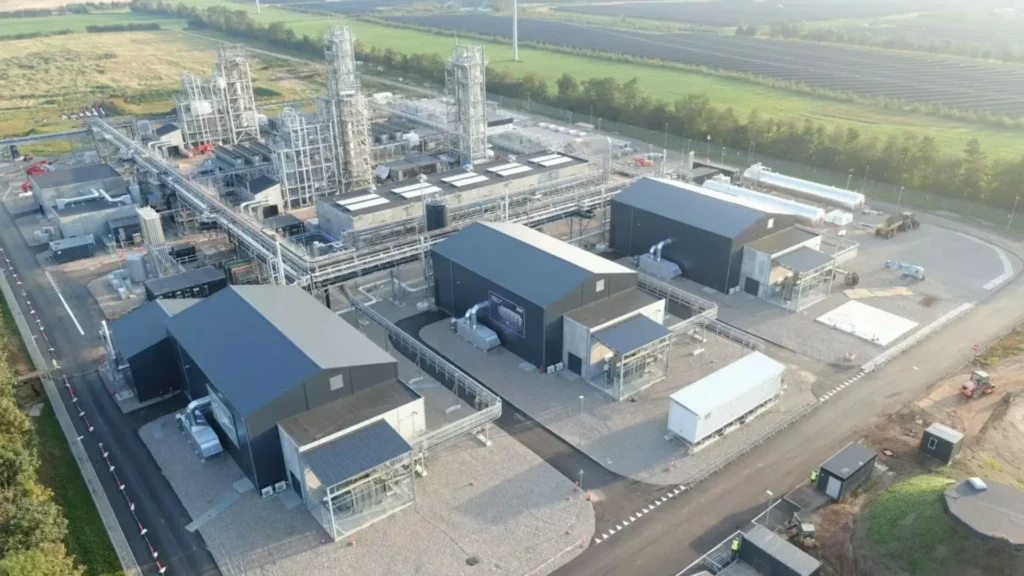 La producción de planta de e-metanol