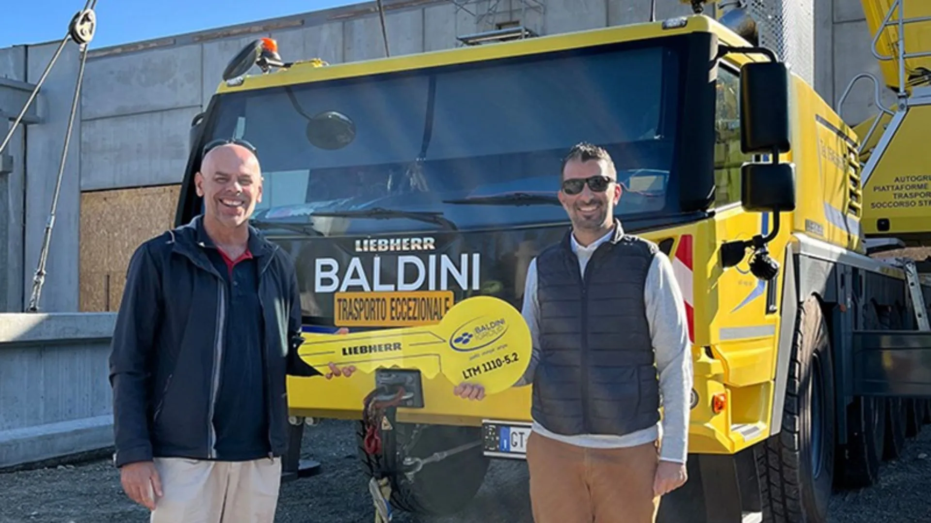 La segunda grúa de Liebherr de 110 toneladas adquirida por el Grupo Baldini en Italia
