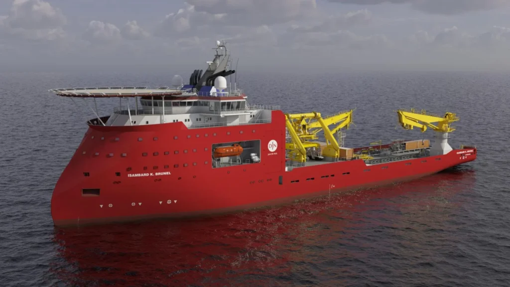 Jan De Nul strengthens its marine fleet with the vessel Isambard K. Brunel
