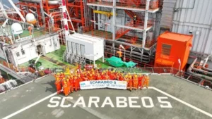 La unidad Scarabeo 5 recibe su primera carga de gas para la Fase 2 del Congo LNG de Eni