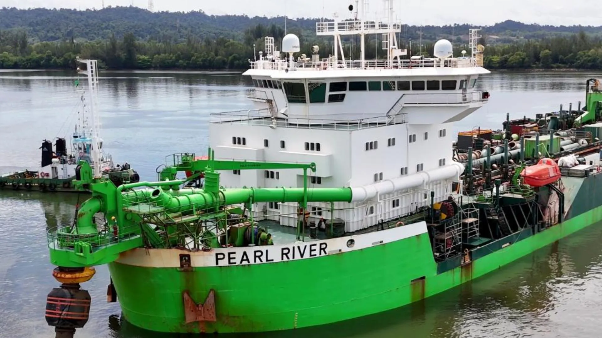 Las actividades de dragado de mantenimiento en Sarawak