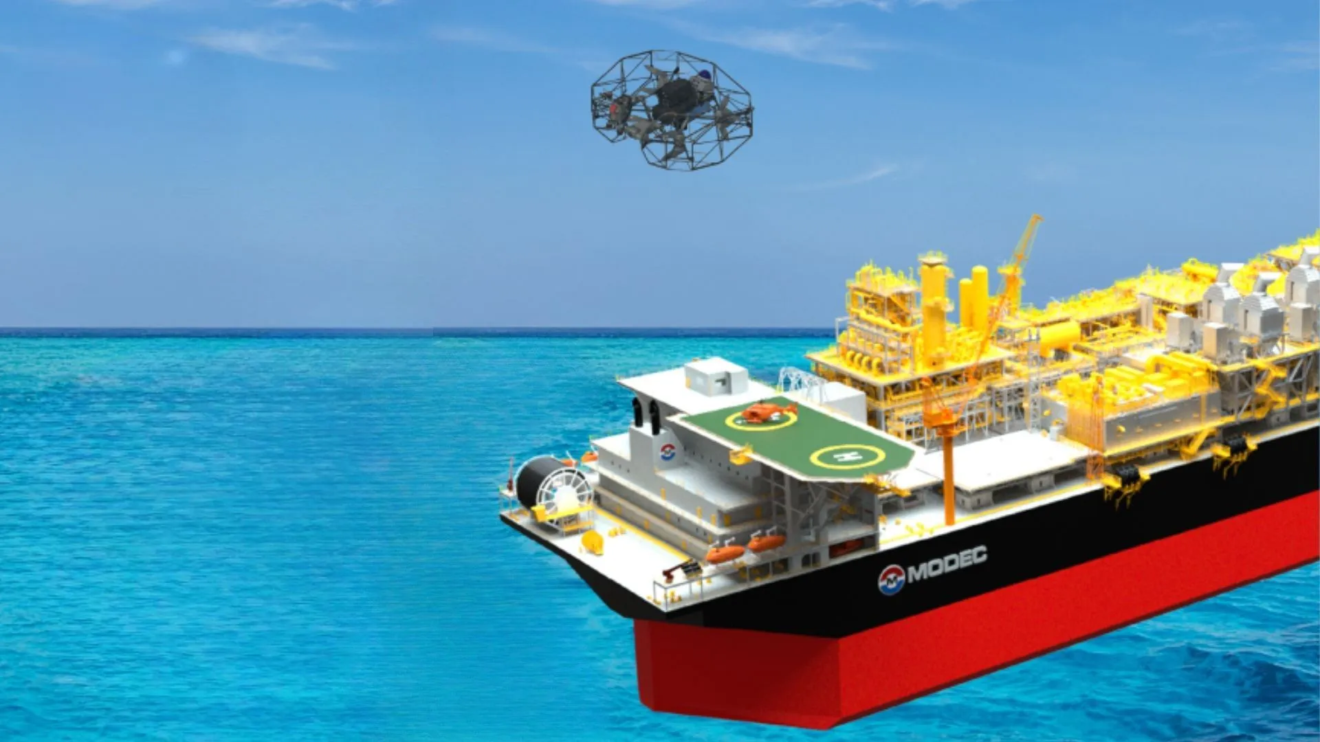 Las inspecciones de tanques en FPSO por parte de MODEC y Terra Drone