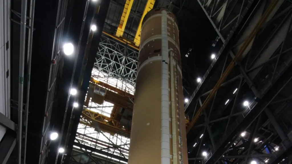El cohete SLS de la misión Artemis II