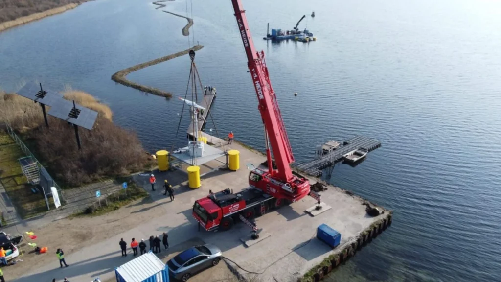 TouchWind Installs Tilted Rotor Floating Wind Turbine Prototype in the Netherlands