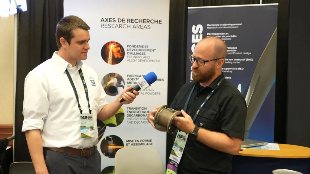 Karl Jauvin presents CMQ’s progress in metal 3D printing