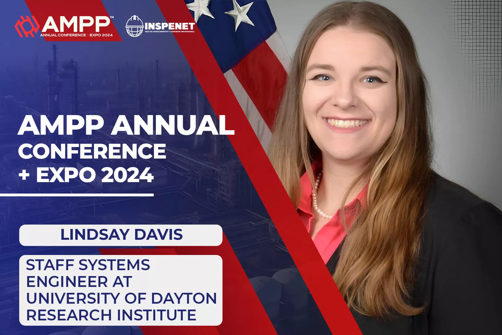 Lindsay Davis of UDRI, at AMPP 2024
