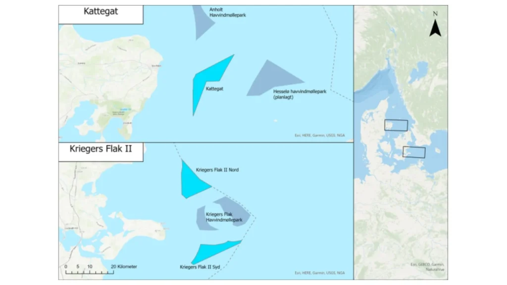 Agencia Danesa de Energía organiza plan para parques eólicos Kattegat y Kriegers Flak II.