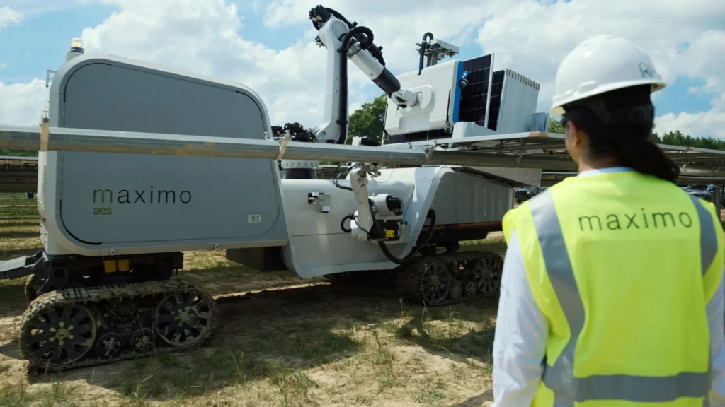 El robot de instalación solar de AES