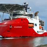 Buque offshore de NextGeo que será utilizado en campañas geofísicas y operaciones UXO en el Mediterráneo Central.